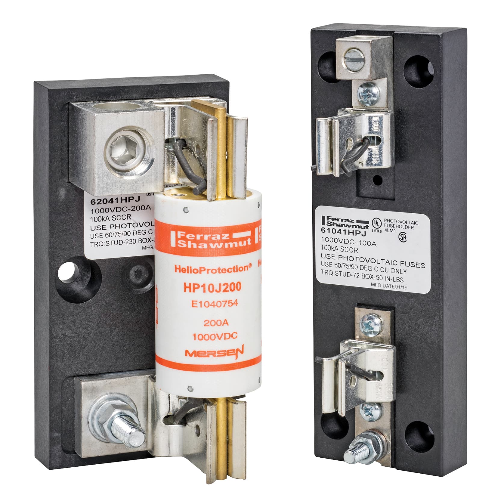 Mersen 64031HPJ 64031HPJ Mersen - Fuse Block 1000VDC Photovoltaic 400A 1-Pole Box Mersen 64031HPJ 64031HPJ Mersen - Fuse Block 1000VDC Photovoltaic 400A 1-Pole Box