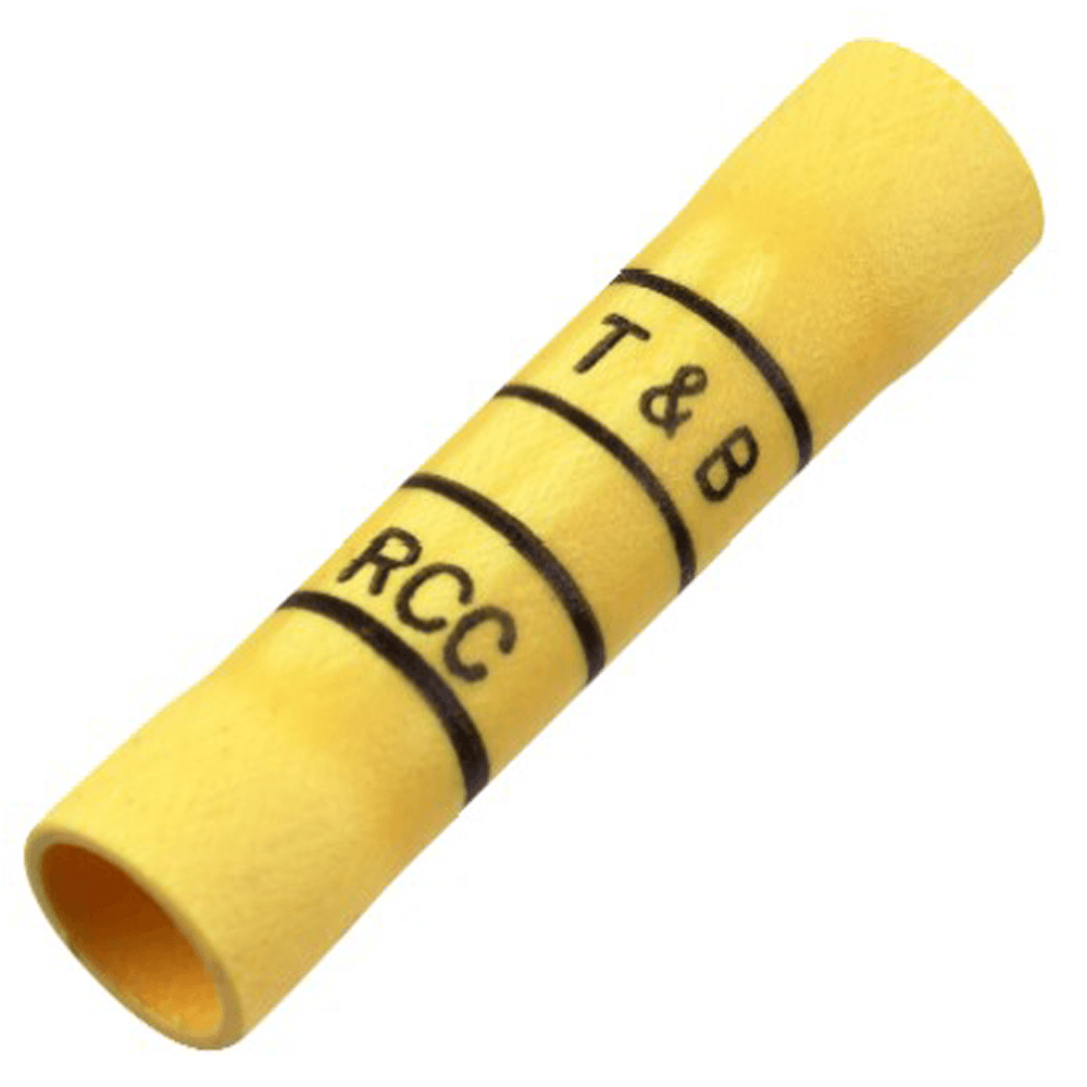 ABB Control 2RC10X 2RC10X ABB Control - Expanded Vinyl-Insulated Butt Splice, Length 1.31 Inches, Width .31 Inches, Maximum Insulation Diameter .250, Wire Range #12-#10 AWG, Color Yellow, Copper, Tin Plated, Mini-Pack ABB Control 2RC10X 2RC10X ABB Control - Expanded Vinyl-Insulated Butt Splice, Length 1.31 Inches, Width .31 Inches, Maximum Insulation Diameter .250, Wire Range #12-#10 AWG, Color Yellow, Copper, Tin Plated, Mini-Pack