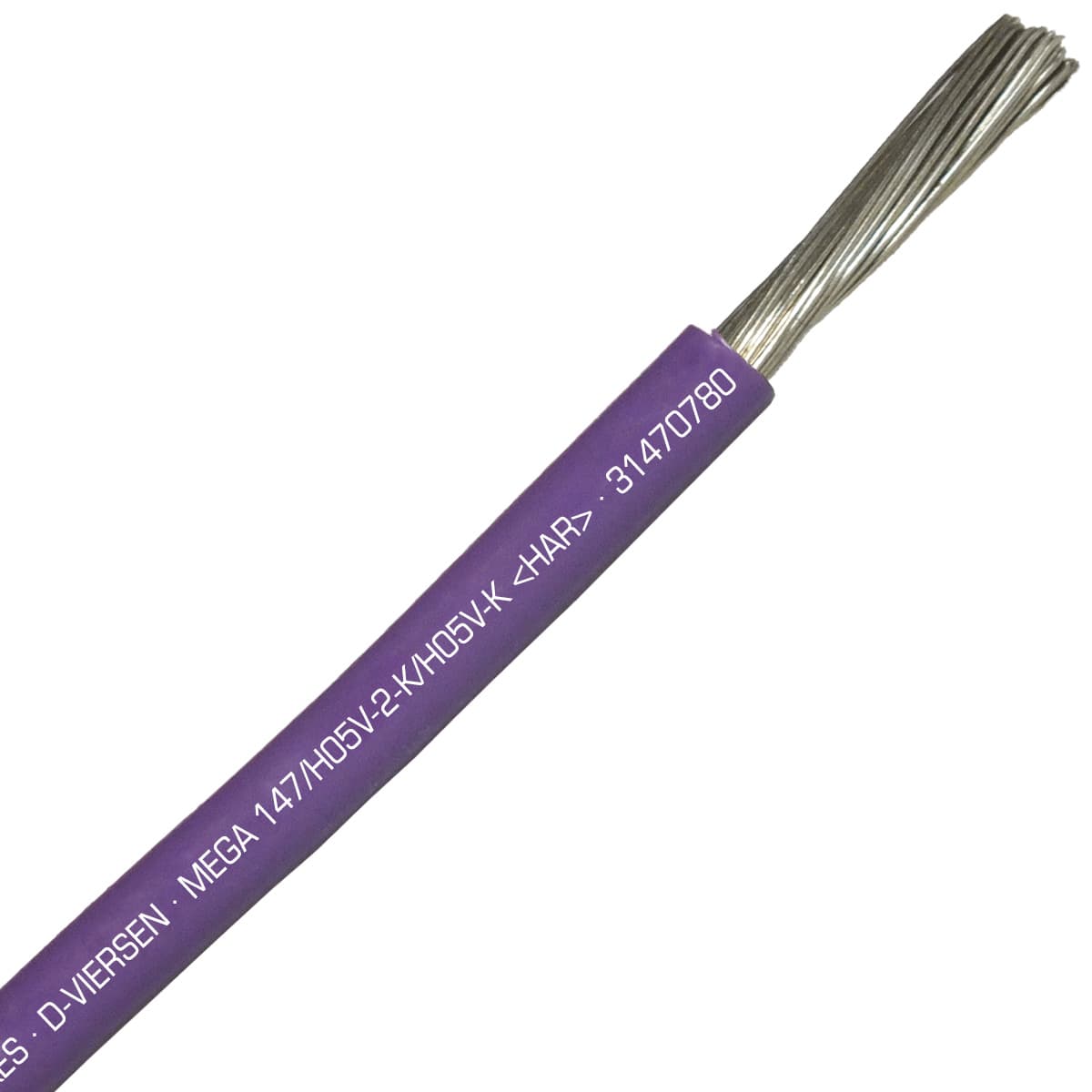 SAB 31470780 MEGA 147/H05V2-K/H05V-K (HAR/UL/CSA/CE) - 18 AWG hook-up wire, Violet SAB 31470780 MEGA 147/H05V2-K/H05V-K (HAR/UL/CSA/CE) - 18 AWG hook-up wire, Violet