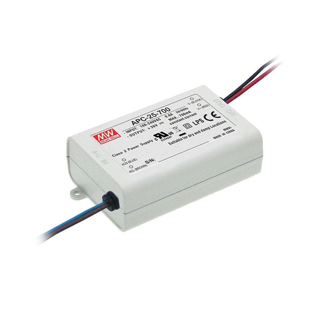 MEAN WELL APC-25-500 AC-DC Single output LED driver Constant Current (CC); Output 0.5A at 15-50Vdc MEAN WELL APC-25-500 AC-DC Single output LED driver Constant Current (CC); Output 0.5A at 15-50Vdc