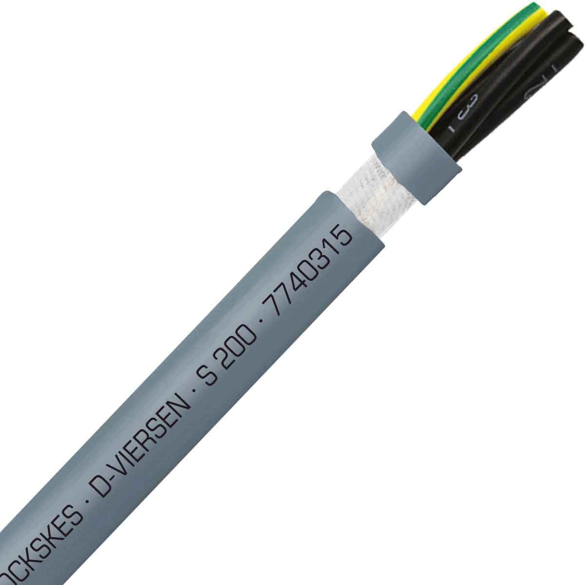 SAB 7740315 S 200 - 16 AWG/3c, halogen free continuous flex oil resistant data & control cable, CE, RoHS SAB 7740315 S 200 - 16 AWG/3c, halogen free continuous flex oil resistant data & control cable, CE, RoHS