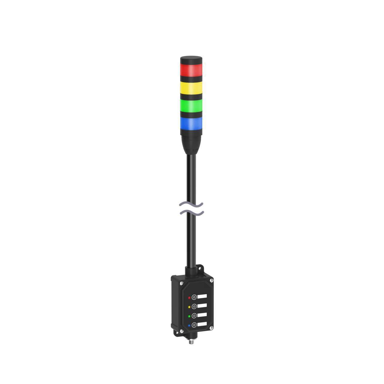 Banner LCA130T4DXN9-TL50BGYR300Q Banner LCA130T4DXN9-TL50BGYR300Q - Andon Tower Light Assembly: 4-Color Wireless 900MHz; Voltage: 18-30 V dc; Colors: Blue Green Yellow Red; 5-pin M12 Integral QD; 4-Touch Control Module; 300 mm SOP Banner LCA130T4DXN9-TL50BGYR300Q Banner LCA130T4DXN9-TL50BGYR300Q - Andon Tower Light Assembly: 4-Color Wireless 900MHz; Voltage: 18-30 V dc; Colors: Blue Green Yellow Red; 5-pin M12 Integral QD; 4-Touch Control Module; 300 mm SOP