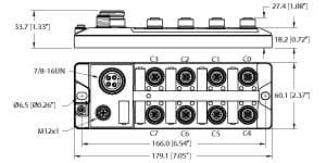 TBIL-L4-16DXP-AUX Part Image. Manufactured by Turck.