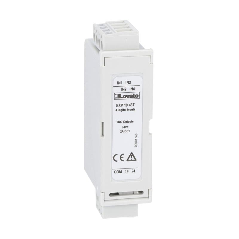 Lovato Electric EXP1043T EXP1043T Lovato - Expansion module EXP series for flush-mount products, 4 digital inputs and 2 static outputs, tropicalized Lovato Electric EXP1043T EXP1043T Lovato - Expansion module EXP series for flush-mount products, 4 digital inputs and 2 static outputs, tropicalized