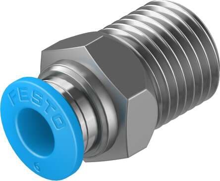 Festo 153003 push-in fitting QS-1/4-6 male thread with external hexagon. Size: Standard, Nominal size: 5 mm, Type of seal on screw-in stud: coating, Assembly position: Any, Container size: 10 Festo 153003 push-in fitting QS-1/4-6 male thread with external hexagon. Size: Standard, Nominal size: 5 mm, Type of seal on screw-in stud: coating, Assembly position: Any, Container size: 10