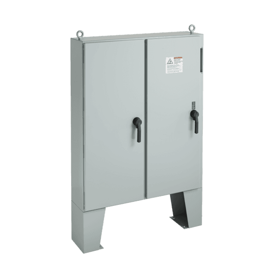 Hoffman A60X4912LPFTCG Two-Door with Floor Stands Disconnect Enclosure, Type 12, 60.12x49.75x12.12, G Hoffman A60X4912LPFTCG Two-Door with Floor Stands Disconnect Enclosure, Type 12, 60.12x49.75x12.12, G