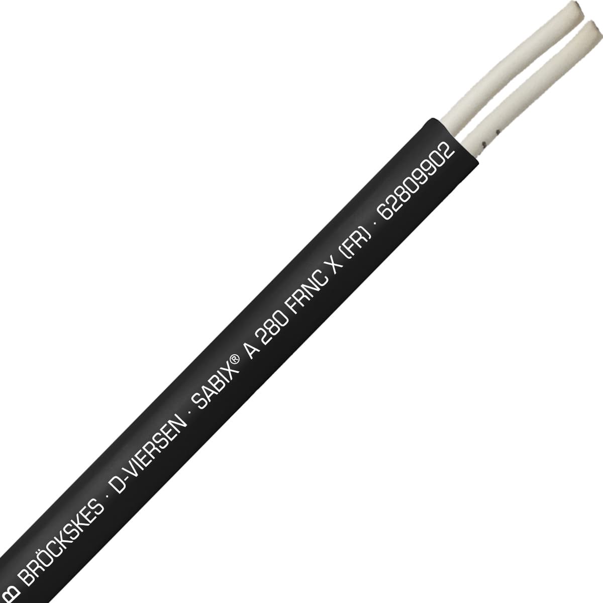 SAB 62809902 SABIX A 280 FRNC X (FR) -14 AWG/2c, halogen-free fire resistant control cable, CE, RoHS SAB 62809902 SABIX A 280 FRNC X (FR) -14 AWG/2c, halogen-free fire resistant control cable, CE, RoHS