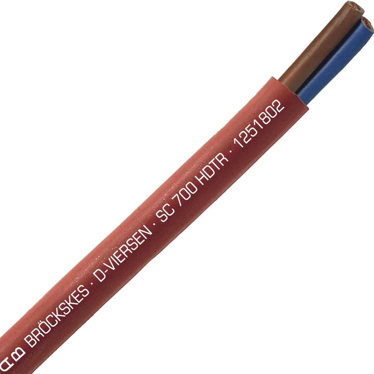 SAB 1251802 SC 700 HDTR - 18 AWG/2c, halogen-free high temperature silicone cable, UL, CSA, CE, RoHS SAB 1251802 SC 700 HDTR - 18 AWG/2c, halogen-free high temperature silicone cable, UL, CSA, CE, RoHS