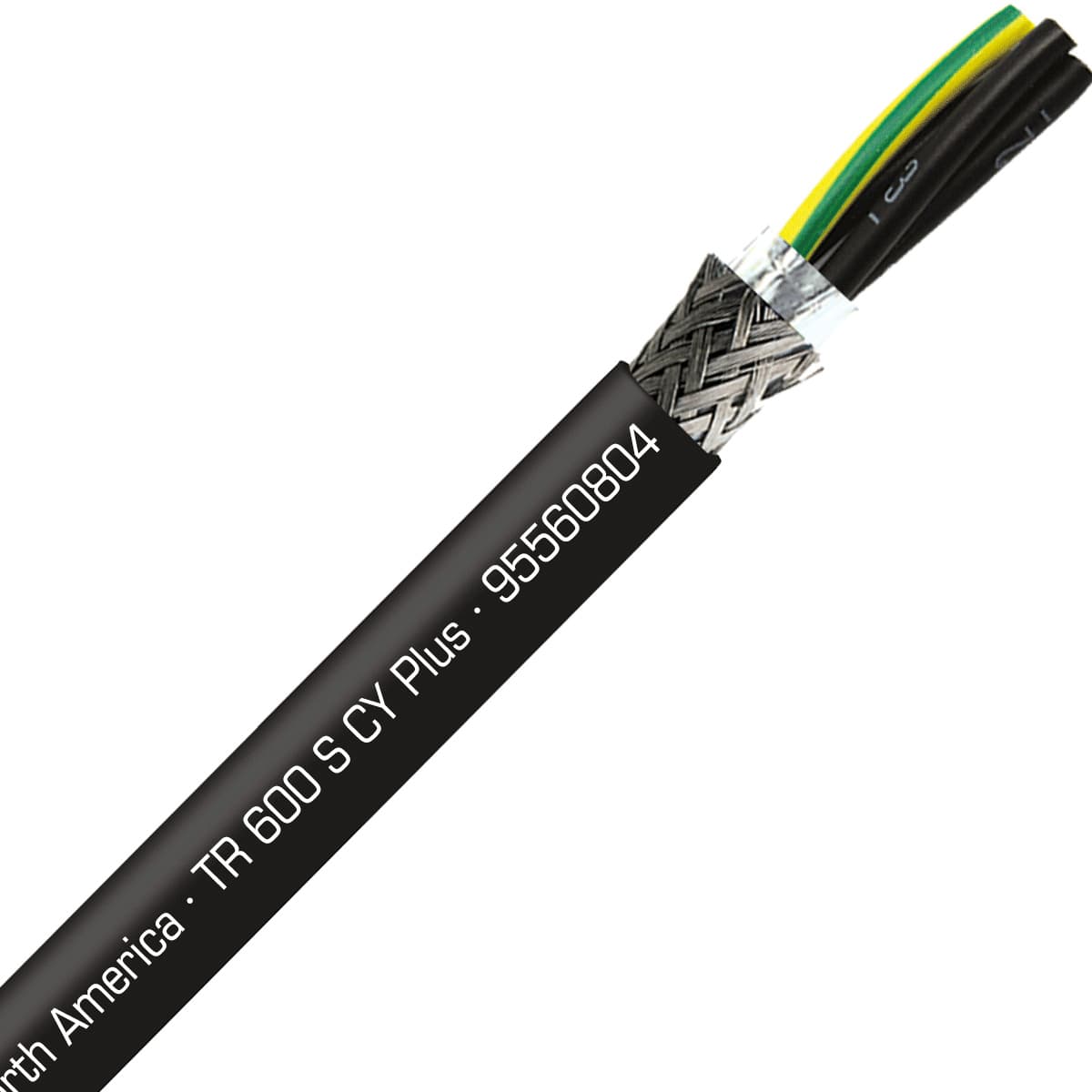 SAB 95560804 TR 600 CY Plus - 8 AWG/4c, shielded UV and oil resistant flexible exposed run tray cable with reduced O.D., UL, CSA, CE, RoHS SAB 95560804 TR 600 CY Plus - 8 AWG/4c, shielded UV and oil resistant flexible exposed run tray cable with reduced O.D., UL, CSA, CE, RoHS