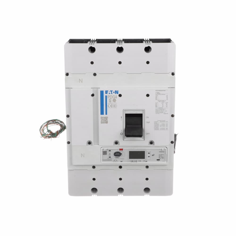 Eaton PDF44K0800D4YK PDF44K0800D4YK Eaton - Eaton Power Defense molded case circuit breaker, Globally Rated 100% UL, Frame 4, Four Pole (100% N), 800A, 50kA/480V, PXR20D ARMS LSI w/ Modbus RTU, CAM Link, ZSI and Relays, Standard Terminals Line Only (PDG4X4TA800) Eaton PDF44K0800D4YK PDF44K0800D4YK Eaton - Eaton Power Defense molded case circuit breaker, Globally Rated 100% UL, Frame 4, Four Pole (100% N), 800A, 50kA/480V, PXR20D ARMS LSI w/ Modbus RTU, CAM Link, ZSI and Relays, Standard Terminals Line Only (PDG4X4TA800)