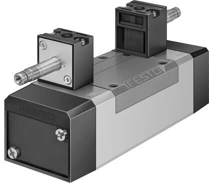 Festo 159705 solenoid valve MN1H-5/3G-D-3-C With manual override, without solenoid coil or socket. Solenoid coil and socket should be ordered separately. Valve function: 5/3 closed, Type of actuation: electrical, Width: 65 mm, Standard nominal flow rate: 4100 l/min, O Festo 159705 solenoid valve MN1H-5/3G-D-3-C With manual override, without solenoid coil or socket. Solenoid coil and socket should be ordered separately. Valve function: 5/3 closed, Type of actuation: electrical, Width: 65 mm, Standard nominal flow rate: 4100 l/min, O