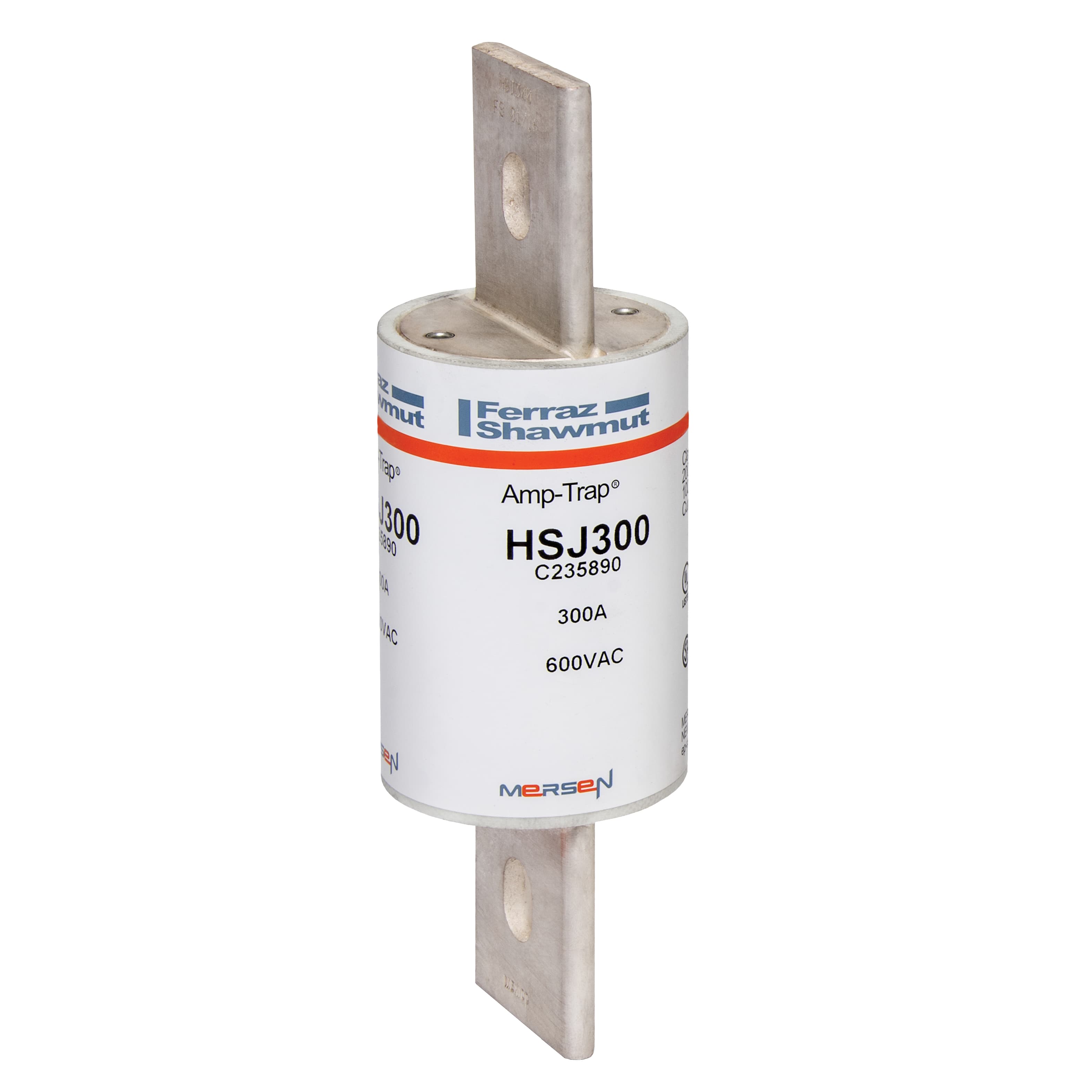 Mersen HSJ300 HSJ300 Mersen - Fuse HSJ - Class J - High-Speed 600VAC 500VDC 300A Blade Amp-Trap® Mersen HSJ300 HSJ300 Mersen - Fuse HSJ - Class J - High-Speed 600VAC 500VDC 300A Blade Amp-Trap®