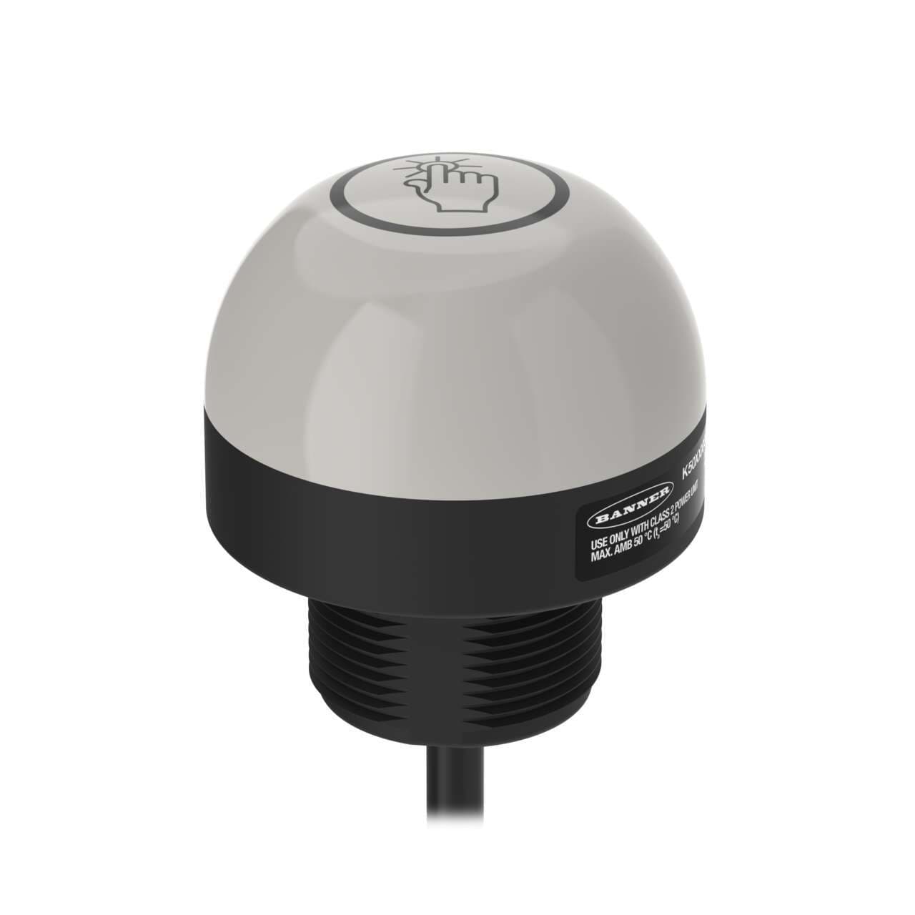 Banner K50RPTGXDQP-800251 K50 Series EZ-LIGHT: 1-Color Touch Sensor; Job Light Only; Voltage: 24-30 V dc; Low current, ASI I/O; Housing: Polycarbonate; IP67 IP69K; Input: PNP(NC); Colors: Green; 1 m (39.4 in) 5-pin M12 PVC Pigtail QD Banner K50RPTGXDQP-800251 K50 Series EZ-LIGHT: 1-Color Touch Sensor; Job Light Only; Voltage: 24-30 V dc; Low current, ASI I/O; Housing: Polycarbonate; IP67 IP69K; Input: PNP(NC); Colors: Green; 1 m (39.4 in) 5-pin M12 PVC Pigtail QD