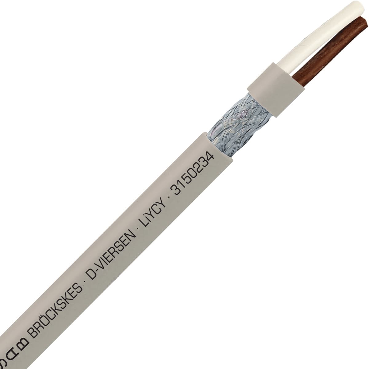 SAB 3150234 LiYCY - 22 AWG/2c, shielded multi-conductor signal and control PVC cable with DIN color code SAB 3150234 LiYCY - 22 AWG/2c, shielded multi-conductor signal and control PVC cable with DIN color code