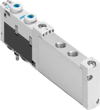 Festo 573400 solenoid valve VUVG-S10-T32H-AZT-M7-1T1L Valve function: 2x3/2 open/closed, monostable, Type of actuation: electrical, Valve size: 10 mm, Standard nominal flow rate: 160 l/min, Operating pressure: 1,5 - 10 bar Festo 573400 solenoid valve VUVG-S10-T32H-AZT-M7-1T1L Valve function: 2x3/2 open/closed, monostable, Type of actuation: electrical, Valve size: 10 mm, Standard nominal flow rate: 160 l/min, Operating pressure: 1,5 - 10 bar