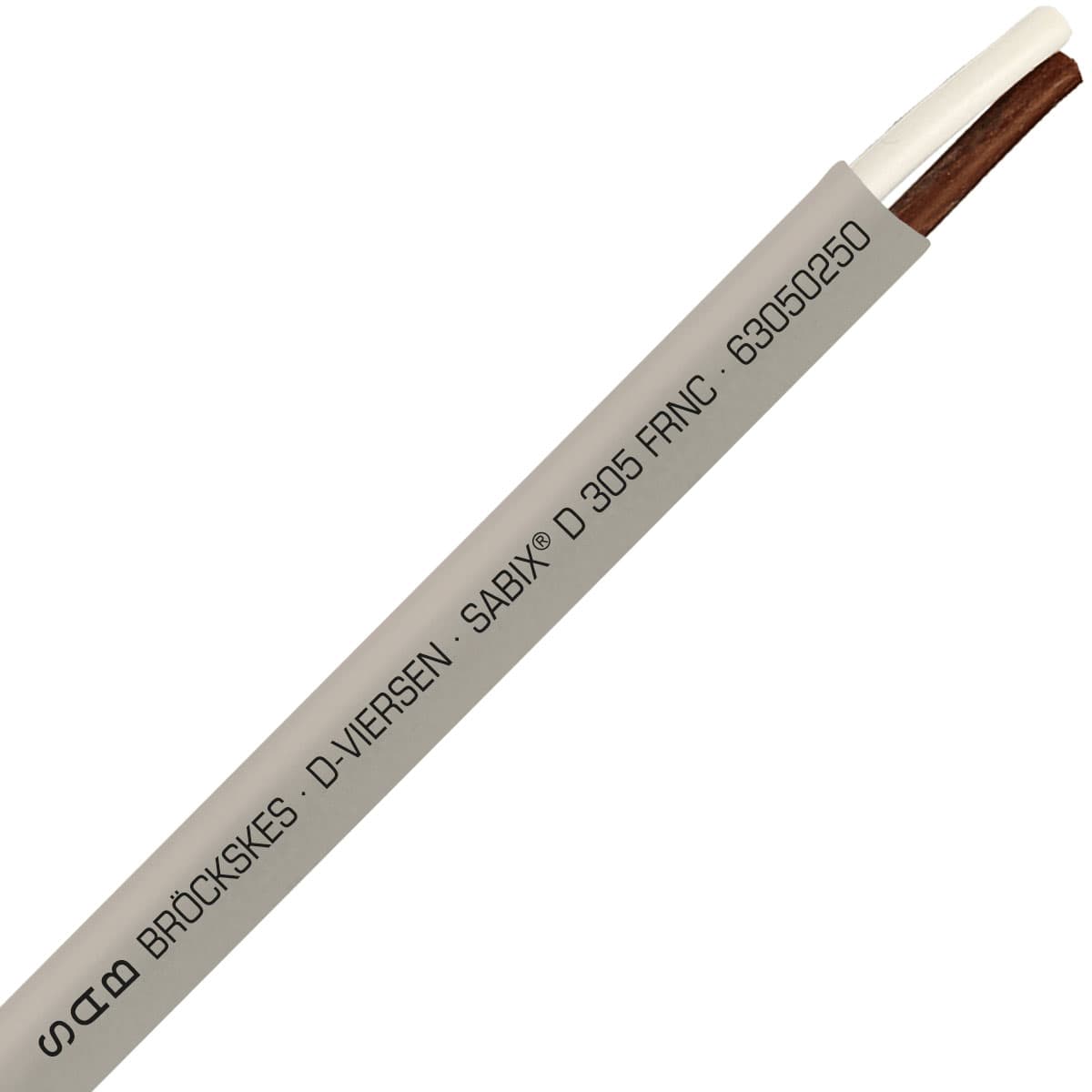 SAB 63050250 SABIX D 305 FRNC - 20 AWG/2c, halogen-free flame retardant flexible SABIX data cable, CE, RoHS SAB 63050250 SABIX D 305 FRNC - 20 AWG/2c, halogen-free flame retardant flexible SABIX data cable, CE, RoHS
