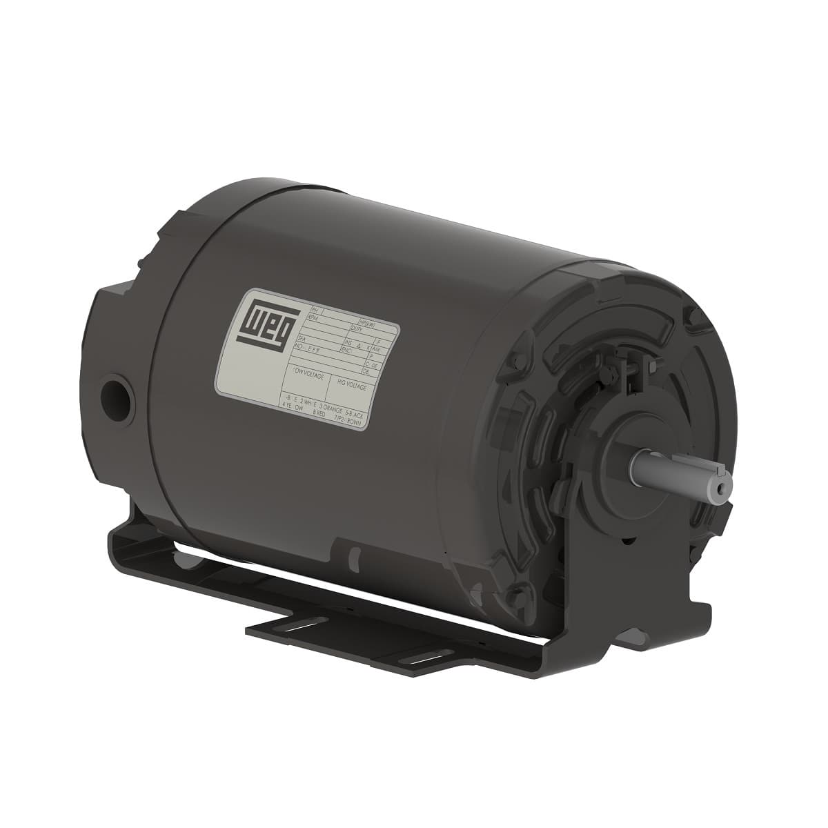 WEG 11390063 Motor Split Phase with Resilient Base 0.25 HP 4P B48Z 1Ph 115/208-230 V 60 Hz IC01 - ODP - Resilient base WEG 11390063 Motor Split Phase with Resilient Base 0.25 HP 4P B48Z 1Ph 115/208-230 V 60 Hz IC01 - ODP - Resilient base