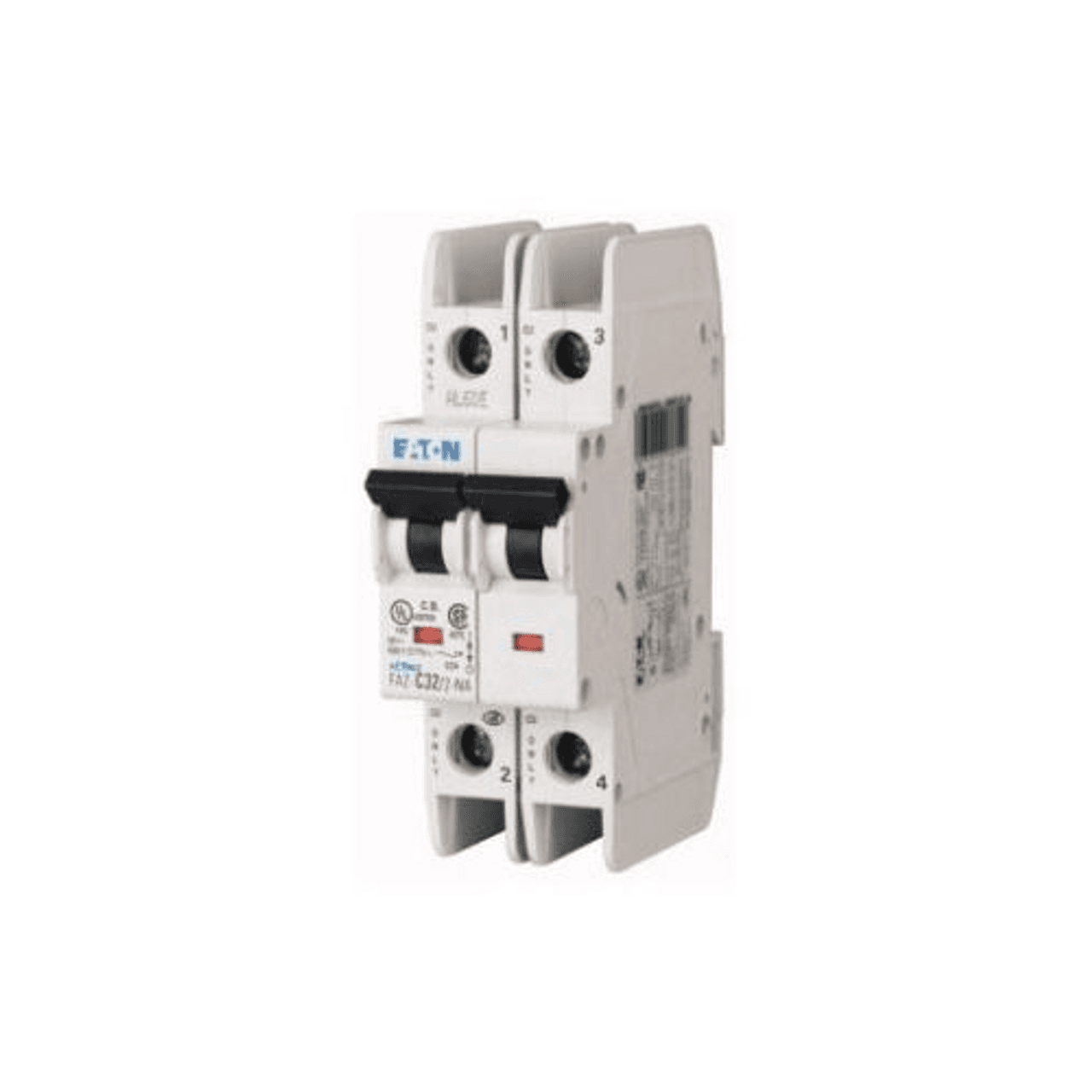 Eaton FAZ-D1.5/2-NA Miniature circuir breaker, 2 pole, 1.5 A, D trip curve, 277/480 VAC, screw terminals, UL489 Eaton FAZ-D1.5/2-NA Miniature circuir breaker, 2 pole, 1.5 A, D trip curve, 277/480 VAC, screw terminals, UL489