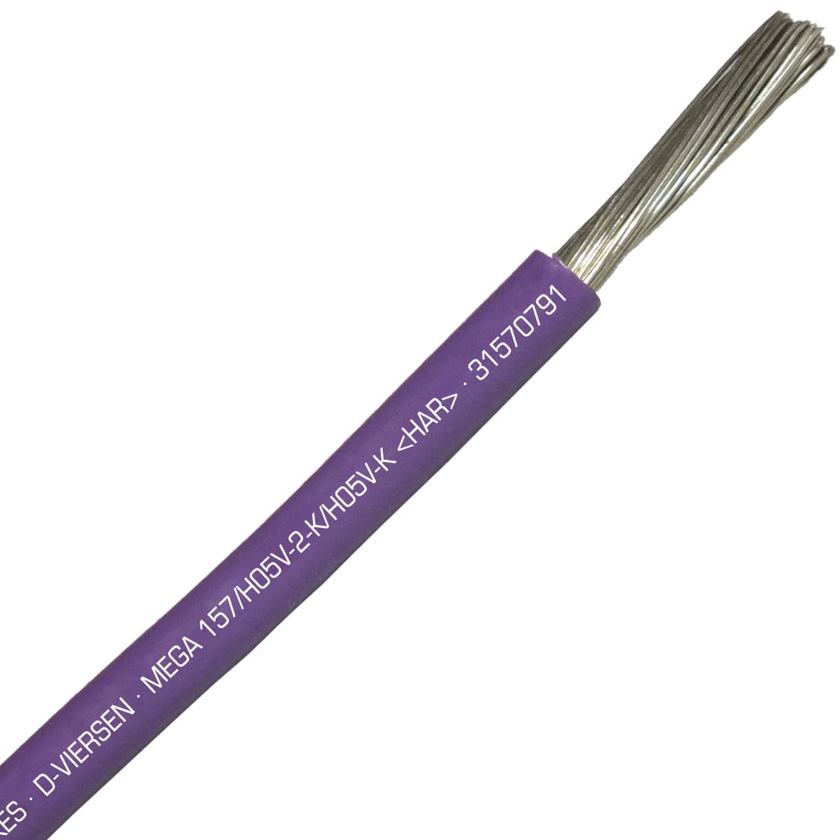SAB 31570791 MEGA 157/H05V2-K/H05V-K (HAR/UL/CSA/CE) - 2 AWG hook-up wire, Violet SAB 31570791 MEGA 157/H05V2-K/H05V-K (HAR/UL/CSA/CE) - 2 AWG hook-up wire, Violet