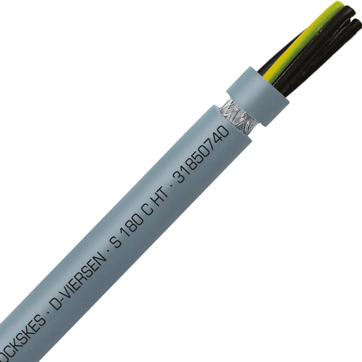 SAB 31850740 S 180 C HT - 12 AWG/7c, high temperature silicone continuous flex shielded control, CE, RoHS SAB 31850740 S 180 C HT - 12 AWG/7c, high temperature silicone continuous flex shielded control, CE, RoHS