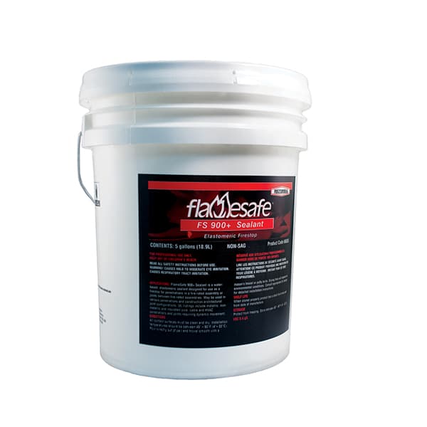 NSI Industries 66835 FlameSafe® FS 900+ Sealant is cost-effective, water-based and cures to form a flexible shield against the spread of fire and smoke. It is available in two grades: caulkable/ trowelable (CG) and self-leveling (SL). FS 900+ does not contain solvents and, as NSI Industries 66835 FlameSafe® FS 900+ Sealant is cost-effective, water-based and cures to form a flexible shield against the spread of fire and smoke. It is available in two grades: caulkable/ trowelable (CG) and self-leveling (SL). FS 900+ does not contain solvents and, as