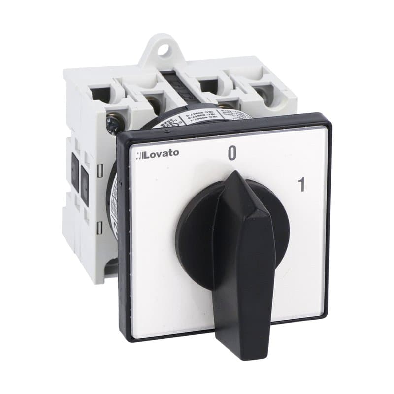 Lovato Electric GX3292O GX3292O Lovato - Rotary cam switch GX series, ON-OFF switch 4 poles 32A, for rear mounting with black handle, front plate 65X65mm Lovato Electric GX3292O GX3292O Lovato - Rotary cam switch GX series, ON-OFF switch 4 poles 32A, for rear mounting with black handle, front plate 65X65mm