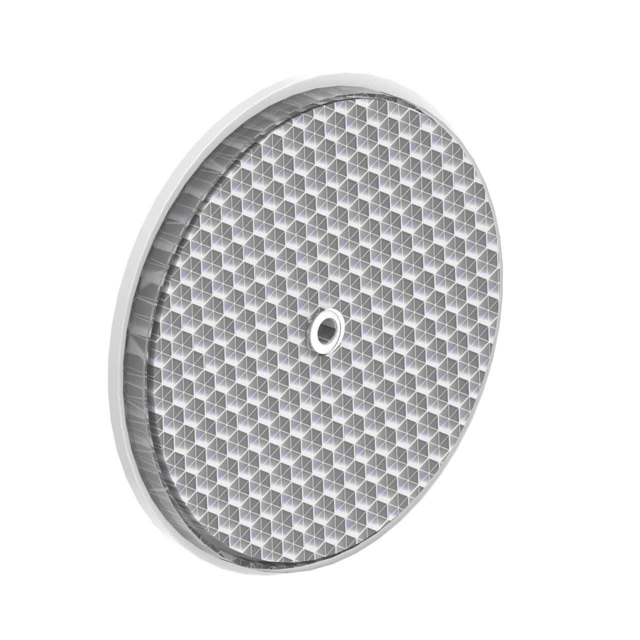 Banner BRT-84 Retroreflective Target: Circular - diameter 81 mm; Reflectivity Factor: 1.4; Max Temp = 65 degree C; Plastic - Center hole for mounting Banner BRT-84 Retroreflective Target: Circular - diameter 81 mm; Reflectivity Factor: 1.4; Max Temp = 65 degree C; Plastic - Center hole for mounting