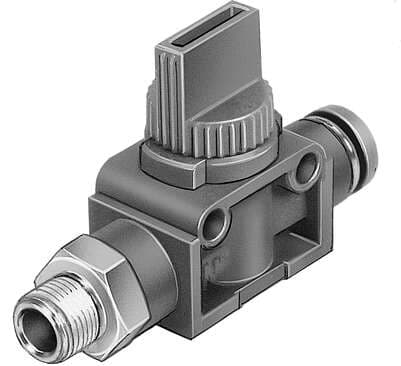 Festo 153481 shut-off valve HE-3-3/8-QS-10 Valve function: 3/2 bistable, Pneumatic connection, port 1: R3/8, Pneumatic connection, port 2: QS-10, Type of actuation: manual, Mounting type: (* Direct mounting via through-holes, * Direct mounting via threads, * Optiona Festo 153481 shut-off valve HE-3-3/8-QS-10 Valve function: 3/2 bistable, Pneumatic connection, port 1: R3/8, Pneumatic connection, port 2: QS-10, Type of actuation: manual, Mounting type: (* Direct mounting via through-holes, * Direct mounting via threads, * Optiona
