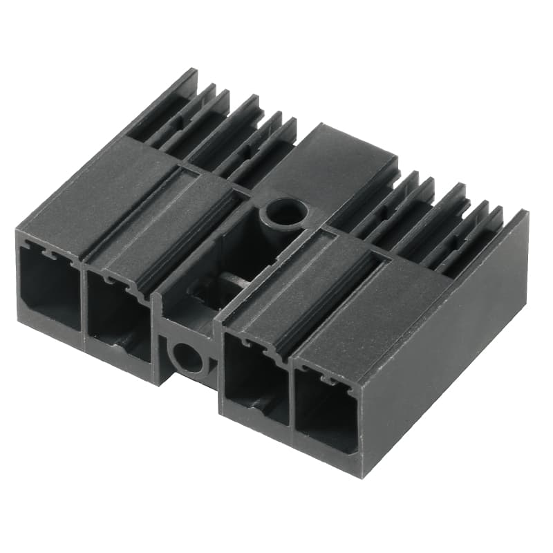 Weidmuller 2629960000 PCB plug-in connector, male header, THT solder connection, 7.62 mm, Number of poles: 4, 90°, Solder pin length (l): 3.5 mm, black Weidmuller 2629960000 PCB plug-in connector, male header, THT solder connection, 7.62 mm, Number of poles: 4, 90°, Solder pin length (l): 3.5 mm, black
