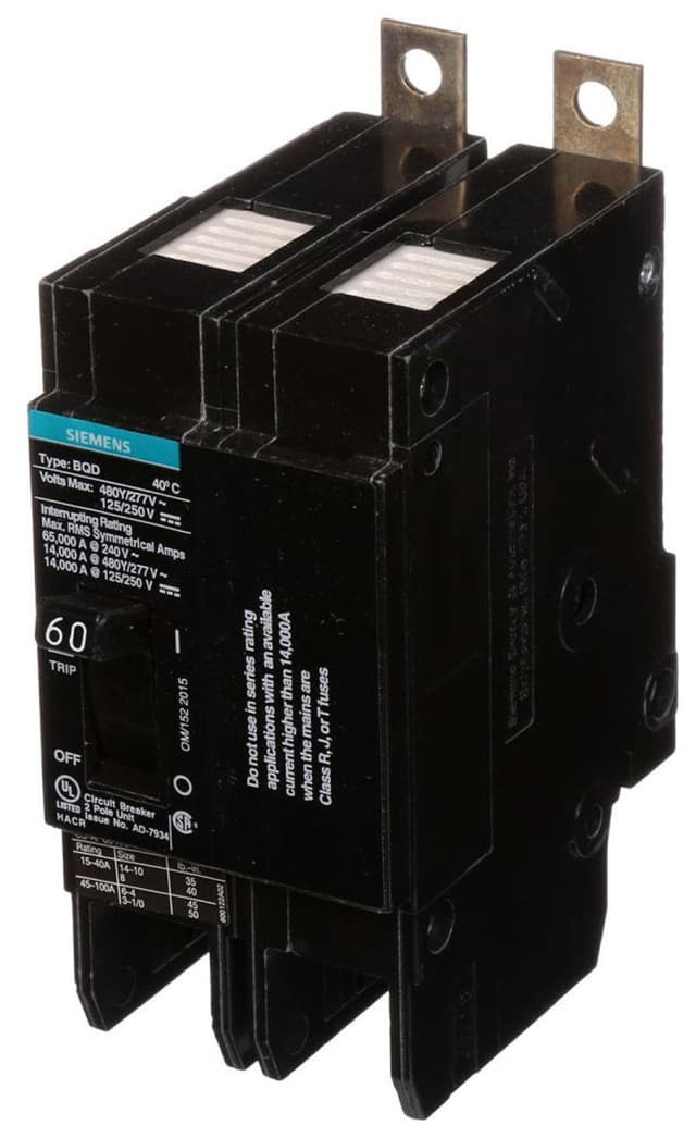 BQD260 Part Image. Manufactured by Siemens.