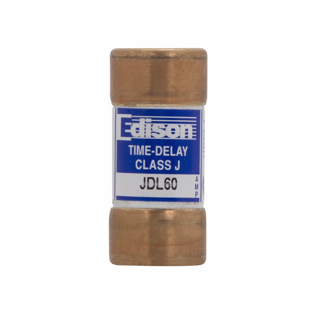 Eaton JDL60 Eaton Edison series JDL fuse, Time-delay current-limiting fuse, Non-indicating, 60 A, Class J, Non-indicating, 200 kAIC, Standard, 10, 600 V Eaton JDL60 Eaton Edison series JDL fuse, Time-delay current-limiting fuse, Non-indicating, 60 A, Class J, Non-indicating, 200 kAIC, Standard, 10, 600 V