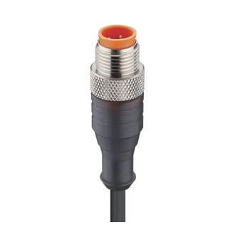 Belden 71568 M12 Standard Sensor/Actuator Single-Ended Cordset: Male, straight, 4-pin, A-coded, translucent body, 230 V AC/DC, 4 A; PUR black cable, 3-wires, 0.34 mm², RST 3-224/1,5 M, 1.5 m, 4 A Belden 71568 M12 Standard Sensor/Actuator Single-Ended Cordset: Male, straight, 4-pin, A-coded, translucent body, 230 V AC/DC, 4 A; PUR black cable, 3-wires, 0.34 mm², RST 3-224/1,5 M, 1.5 m, 4 A