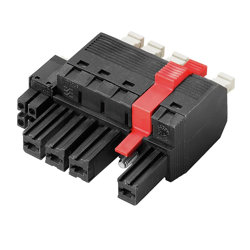 Weidmuller 2629200000 PCB plug-in connector, female plug, 7.62 mm, Number of poles: 5, 180°, PUSH IN with actuator, Clamping range, max. : 6 mm², Box Weidmuller 2629200000 PCB plug-in connector, female plug, 7.62 mm, Number of poles: 5, 180°, PUSH IN with actuator, Clamping range, max. : 6 mm², Box