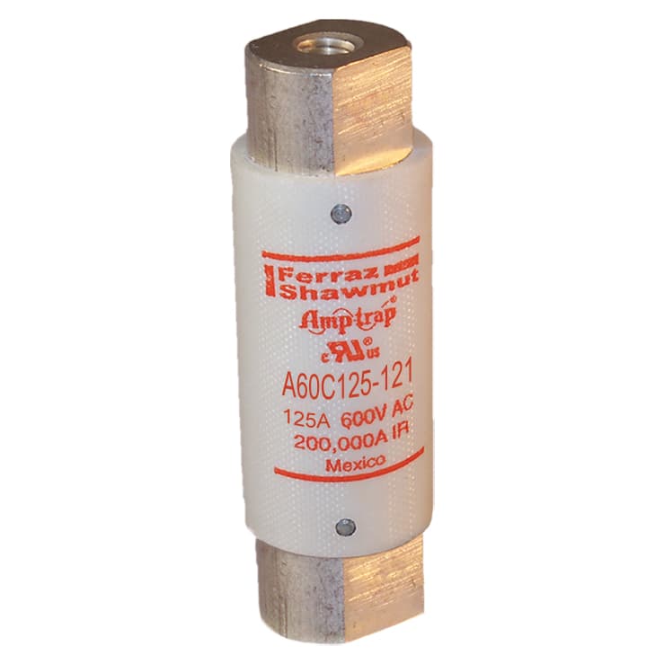 Mersen A60C125-121 A60C125-121 Mersen Capacitor fuse A60C 600VAC 125A Screw-in Amp-Trap® Mersen A60C125-121 A60C125-121 Mersen Capacitor fuse A60C 600VAC 125A Screw-in Amp-Trap®