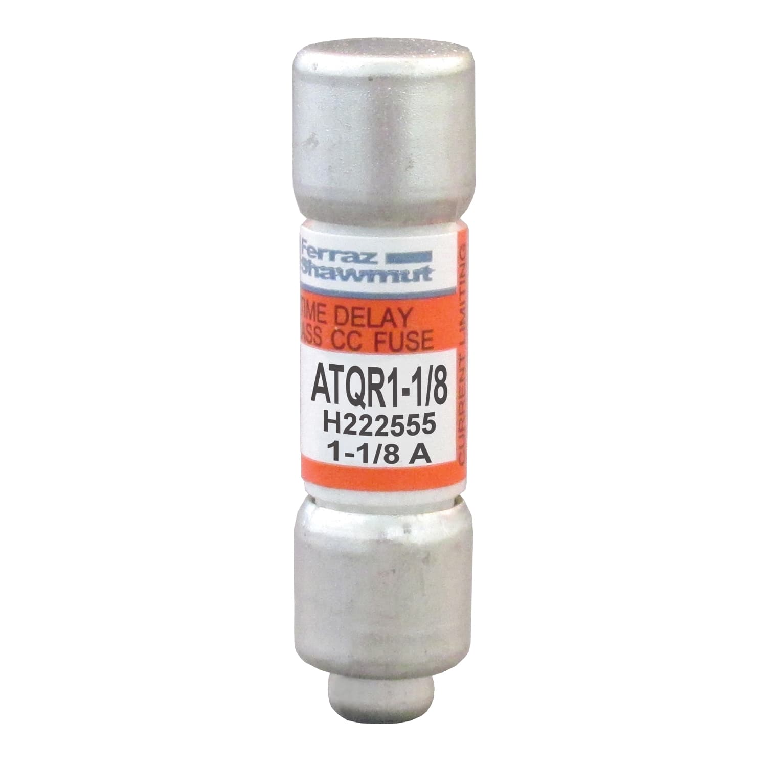 Mersen ATQR1-1/8 ATQR1-1/8 Mersen - Fuse ATQR - Class CC - Time-Delay 600VAC 300VDC 1.125A Ferrule Amp-Trap 2000® Mersen ATQR1-1/8 ATQR1-1/8 Mersen - Fuse ATQR - Class CC - Time-Delay 600VAC 300VDC 1.125A Ferrule Amp-Trap 2000®