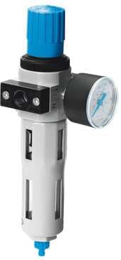 Festo 192368 filter regulator LFR-1/2-D-DI-MAXI Output pressure max. 12 bar, with metal bowl guard and pressure gauge. With manual condensate drain. With directly-controlled pressure regulator. Size: Maxi, Series: D, Actuator lock: Rotary knob with lock, Assembly posi Festo 192368 filter regulator LFR-1/2-D-DI-MAXI Output pressure max. 12 bar, with metal bowl guard and pressure gauge. With manual condensate drain. With directly-controlled pressure regulator. Size: Maxi, Series: D, Actuator lock: Rotary knob with lock, Assembly posi