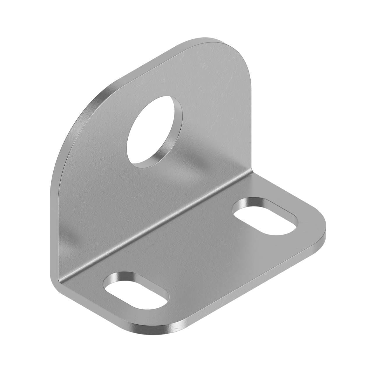 Banner SMBF Bracket: Right-angle bracket for glass fiber optic with 5/16 in - 24 threaded tip; 18-ga. Stainless Steel; Used with Plastic fiber with M4 tip Banner SMBF Bracket: Right-angle bracket for glass fiber optic with 5/16 in - 24 threaded tip; 18-ga. Stainless Steel; Used with Plastic fiber with M4 tip