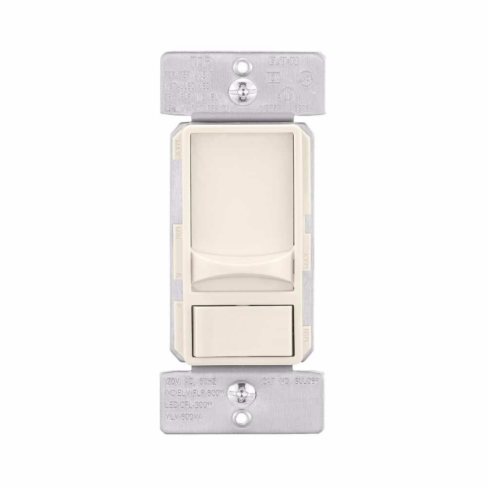 Eaton SUL06P-LA-KB-L SUL06P-LA-KB-L Eaton - Eaton slide dimmer, 300 W LED-600 W Halogen, #14 -12 AWG, Residential/ Light Commercial, Flush, 277 V,70 Hz, Mark 10 Flourescent, Single-pole, Three-way, 1,2,3+, Single-phase, Back and side wire, Polycarbonate, 300W - 600W 319267 Eaton SUL06P-LA-KB-L SUL06P-LA-KB-L Eaton - Eaton slide dimmer, 300 W LED-600 W Halogen, #14 -12 AWG, Residential/ Light Commercial, Flush, 277 V,70 Hz, Mark 10 Flourescent, Single-pole, Three-way, 1,2,3+, Single-phase, Back and side wire, Polycarbonate, 300W - 600W 319267