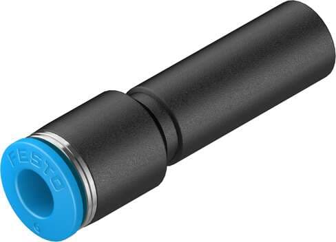 Festo 130623 push-in connector QS-10H-6 with push-in sleeve. Size: Standard, Nominal size: 3,8 mm, Assembly position: Any, Container size: 10, Design structure: Push/pull principle Festo 130623 push-in connector QS-10H-6 with push-in sleeve. Size: Standard, Nominal size: 3,8 mm, Assembly position: Any, Container size: 10, Design structure: Push/pull principle