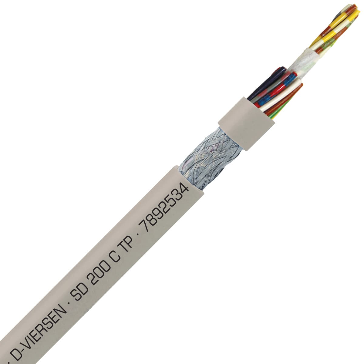 SAB 7892534 SD 200 C TP - 22 AWG/25 pr, shielded halogen free continuous flex oil resistant paired data cable, CE, RoHS SAB 7892534 SD 200 C TP - 22 AWG/25 pr, shielded halogen free continuous flex oil resistant paired data cable, CE, RoHS