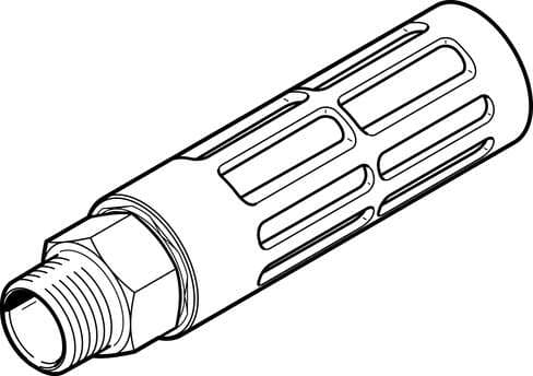 Festo 6845 silencer U-3/4-B For reducing noise and avoiding contamination at the exhaust ports of pneumatic components. Assembly position: Any, Operating pressure complete temperature range: 0 - 10 bar, Flow rate to atmosphere: 10000 l/min, Operating medium: Compres Festo 6845 silencer U-3/4-B For reducing noise and avoiding contamination at the exhaust ports of pneumatic components. Assembly position: Any, Operating pressure complete temperature range: 0 - 10 bar, Flow rate to atmosphere: 10000 l/min, Operating medium: Compres