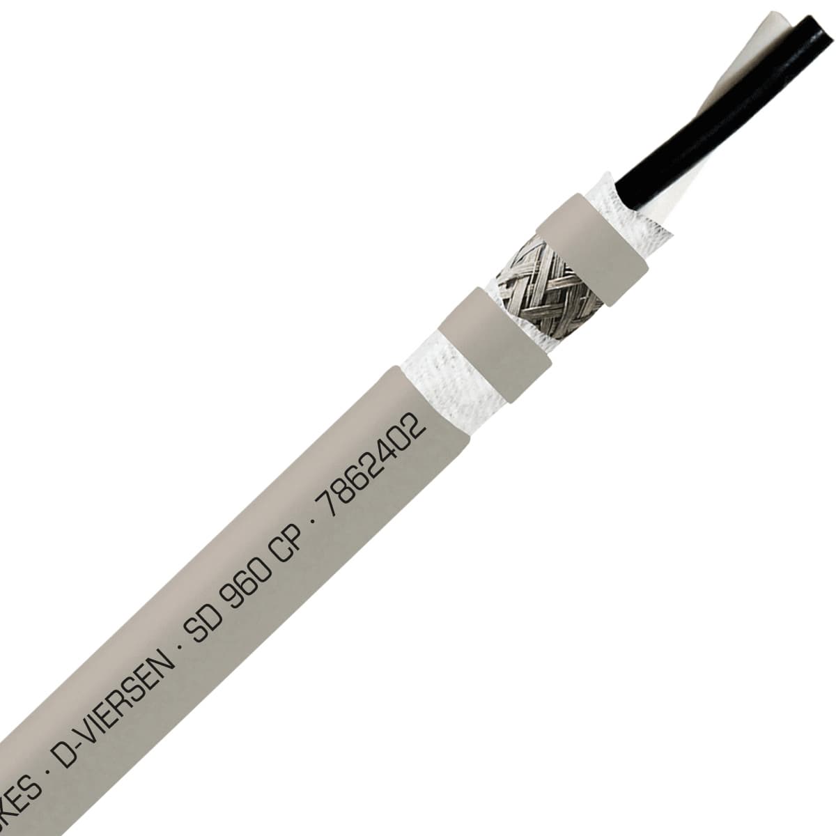 SAB 7862402 SD 960 CP - 24 AWG/2c, shielded oil resistant continuous flex PUR data cable, UL, CSA, CE, RoHS SAB 7862402 SD 960 CP - 24 AWG/2c, shielded oil resistant continuous flex PUR data cable, UL, CSA, CE, RoHS