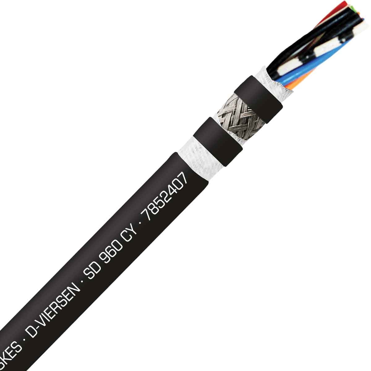 SAB 7852407 SD 960 CY - 24 AWG/7c, shielded oil resistant continuous flex PVC data cable, UL, CE, RoHS SAB 7852407 SD 960 CY - 24 AWG/7c, shielded oil resistant continuous flex PVC data cable, UL, CE, RoHS