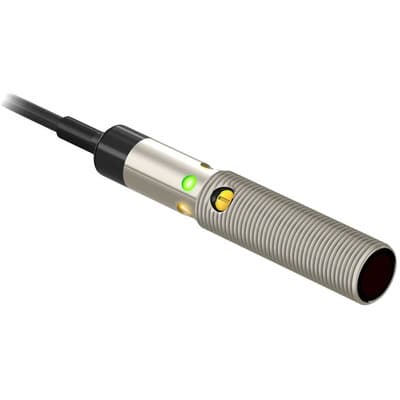 Banner M12PD W-30 Photo-electric sensor with diffuse mode - Banner Engineering (M12 barrel series - M12) - Part #77204 - Sensing range 400mm - Visible red light (660nm) - 1 x digital output (PNP transistor) (Light-ON or Dark-ON operation) - Supply voltage 10Vdc-30Vdc (12Vd Banner M12PD W-30 Photo-electric sensor with diffuse mode - Banner Engineering (M12 barrel series - M12) - Part #77204 - Sensing range 400mm - Visible red light (660nm) - 1 x digital output (PNP transistor) (Light-ON or Dark-ON operation) - Supply voltage 10Vdc-30Vdc (12Vd