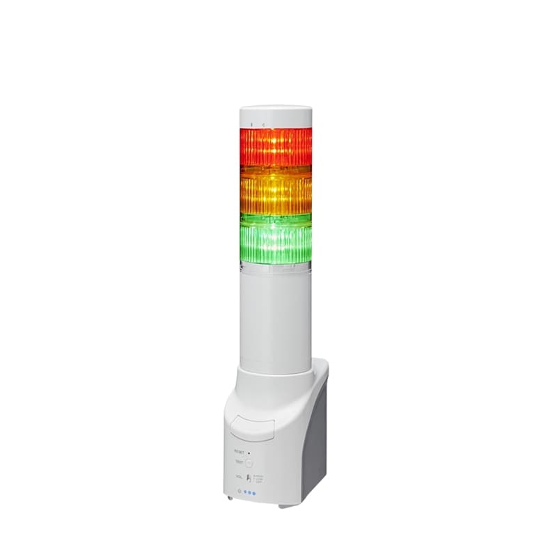 Patlite NHL-3FB2-RYG Network Monitor Signal Tower, 60mm, 24V DC, Continuous and Flashing Pattern, Buzzer, Clear Lens LED Patlite NHL-3FB2-RYG Network Monitor Signal Tower, 60mm, 24V DC, Continuous and Flashing Pattern, Buzzer, Clear Lens LED
