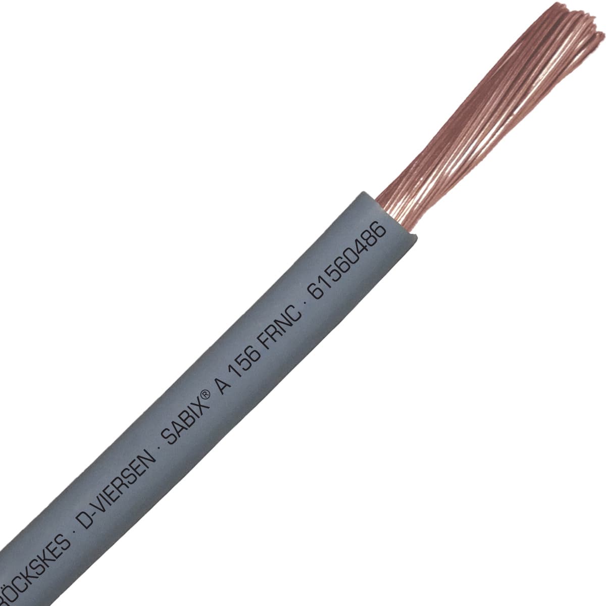 SAB 61560486 SABIX A 156 FRNC - 12 AWG/1c, flame retardant halogen-free 750V gray hook-up wire, CE, RoHS SAB 61560486 SABIX A 156 FRNC - 12 AWG/1c, flame retardant halogen-free 750V gray hook-up wire, CE, RoHS