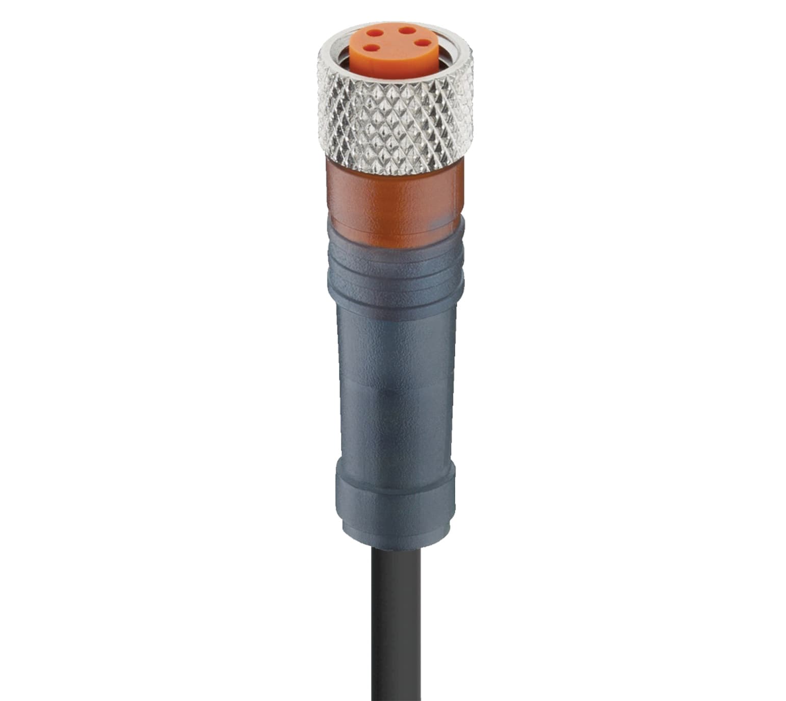 Belden 716 M8 Standard Sensor/Actuator Single-Ended Cordset: Female, straight, 4-pin, A-coded, translucent body, 30 V AC/DC, 4 A; PUR black cable, 4-wires, 0.34 mm², RKMV 4-500/15 M, 15 m Belden 716 M8 Standard Sensor/Actuator Single-Ended Cordset: Female, straight, 4-pin, A-coded, translucent body, 30 V AC/DC, 4 A; PUR black cable, 4-wires, 0.34 mm², RKMV 4-500/15 M, 15 m