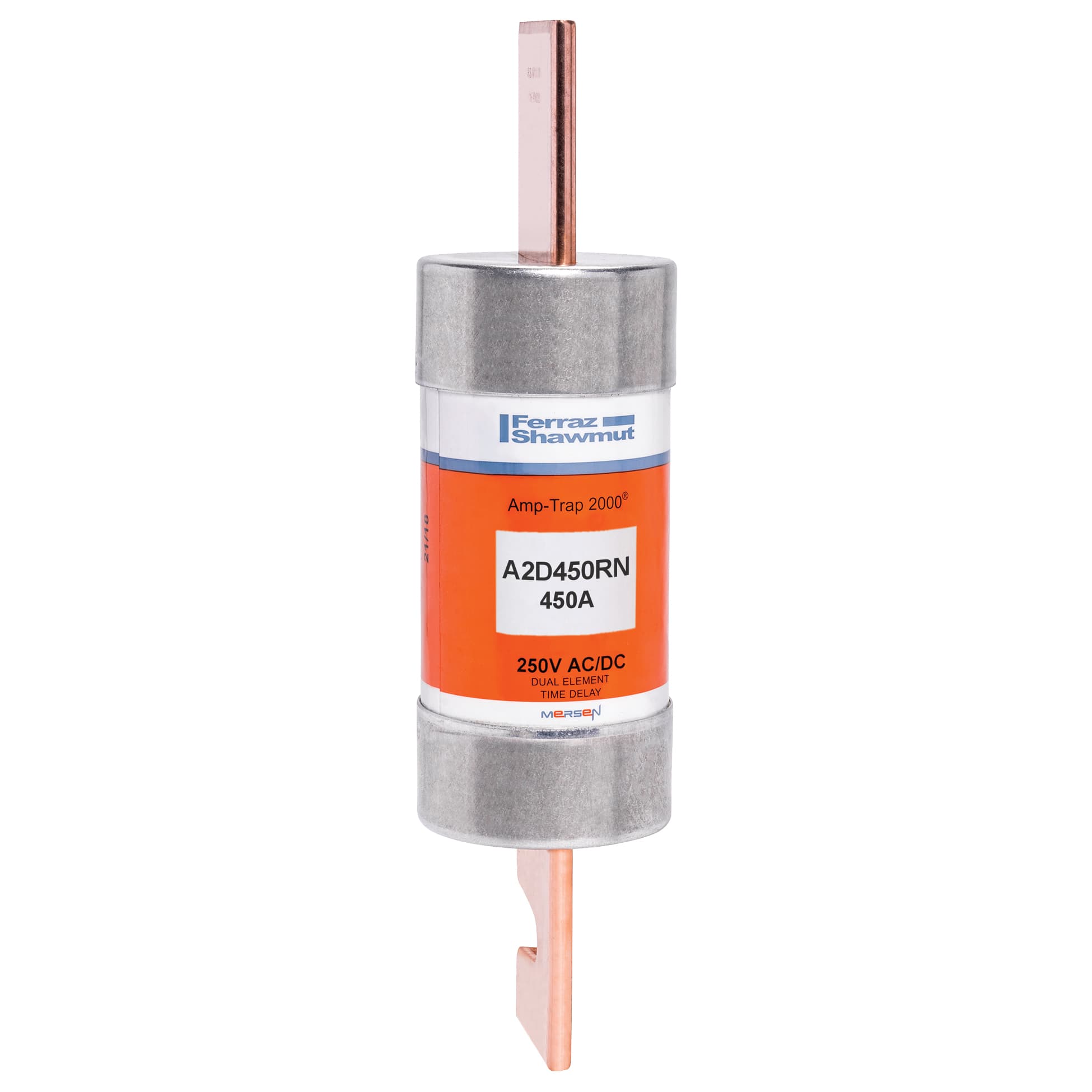 Mersen A2D450RN A2D450RN Mersen - Fuse A2D-R - Class RK1 - Time-Delay 250VAC 250VDC 450A Blade Amp-Trap 2000® Mersen A2D450RN A2D450RN Mersen - Fuse A2D-R - Class RK1 - Time-Delay 250VAC 250VDC 450A Blade Amp-Trap 2000®