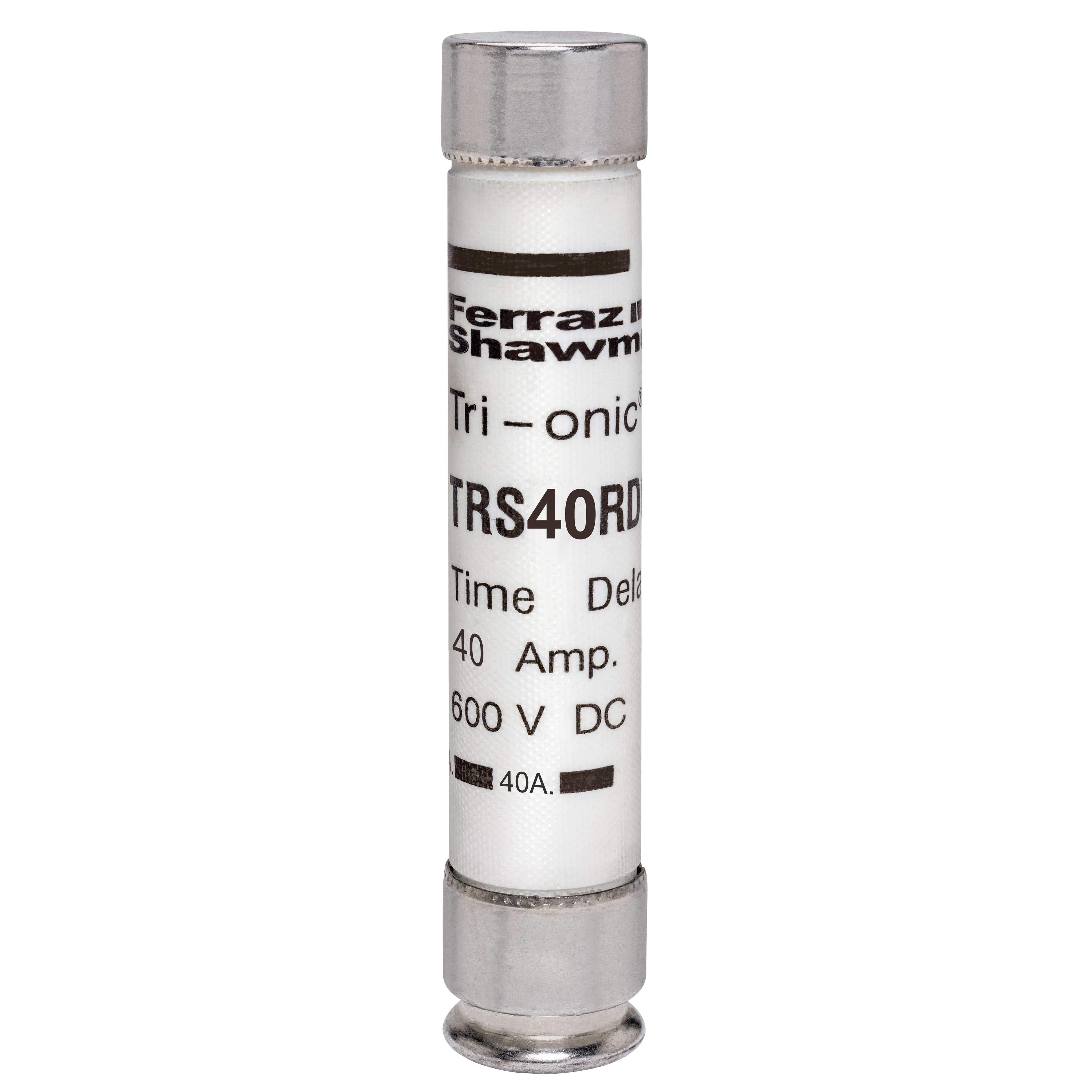 Mersen TRS40RDC TRS40RDC Mersen - Fuse TRS-RDC - Class RK5 - Time-Delay 600VDC 40A Ferrule Tri-Onic® Mersen TRS40RDC TRS40RDC Mersen - Fuse TRS-RDC - Class RK5 - Time-Delay 600VDC 40A Ferrule Tri-Onic®