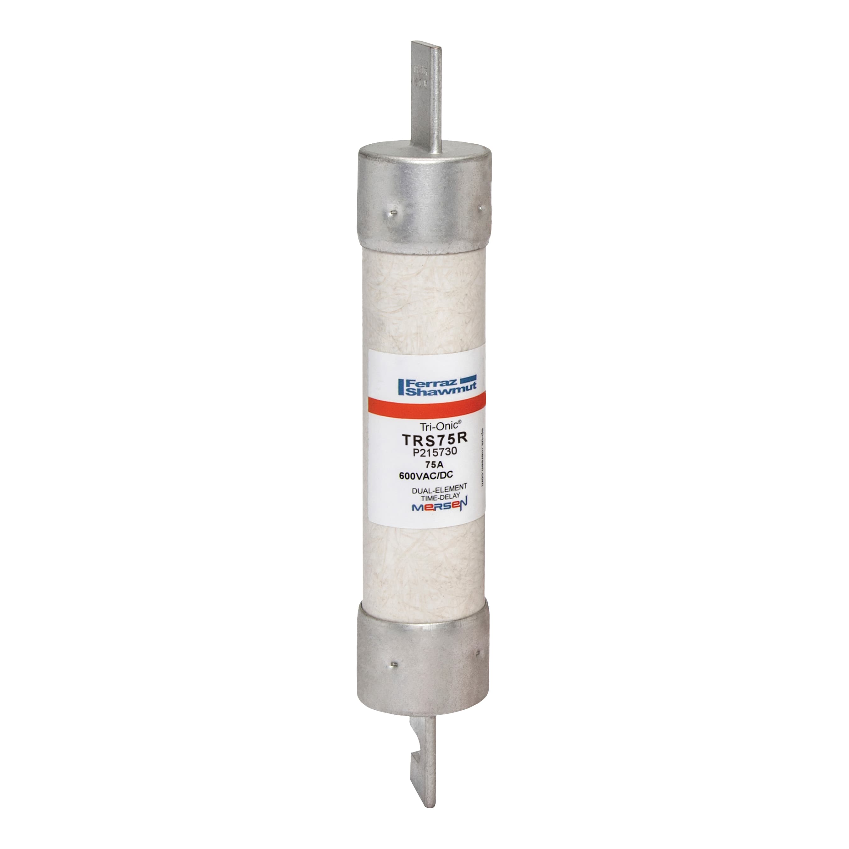 Mersen TRS75R TRS75R Mersen - Fuse TRS-R - Class RK5 - Time-Delay 600VAC 600VDC 75A Blade Tri-Onic® Mersen TRS75R TRS75R Mersen - Fuse TRS-R - Class RK5 - Time-Delay 600VAC 600VDC 75A Blade Tri-Onic®